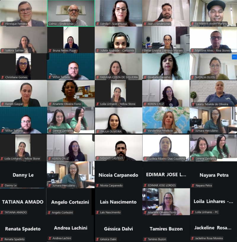 Sindirochas promove live sobre atualizações na legislação trabalhista e reúne profissionais do setor