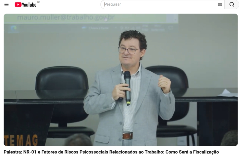 Sindirochas disponibiliza palestra sobre a NR-01 ministrada pelo coordenador da revisão da norma