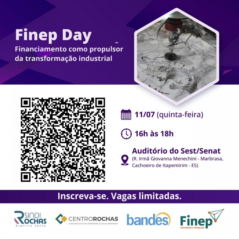 Finep Day promoverá inovação industrial em Cachoeiro de Itapemirim