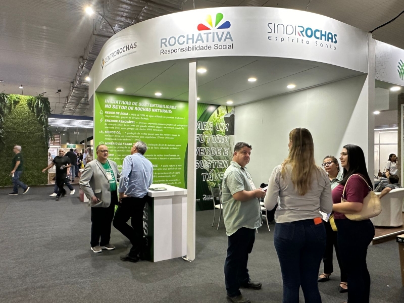 Sindirochas, Rochativa e Centrorochas promovem sustentabilidade no maior evento de ESG do Brasil