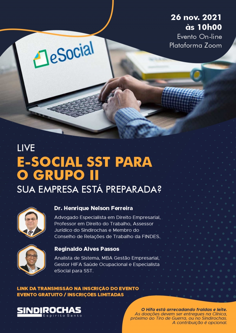 Live • E-Social SST para o Grupo II - Sua Empresa Está Preparada?